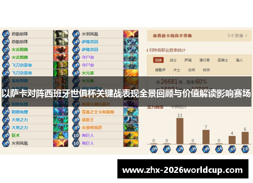 以萨卡对阵西班牙世俱杯关键战表现全景回顾与价值解读影响赛场